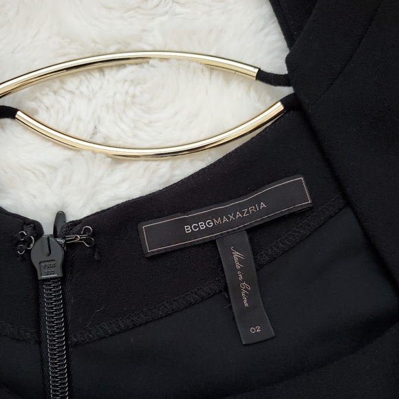 πSOLDπNWOT BCBGMaxAzria Clara Dress in Black 2 - Picture 5 of 8